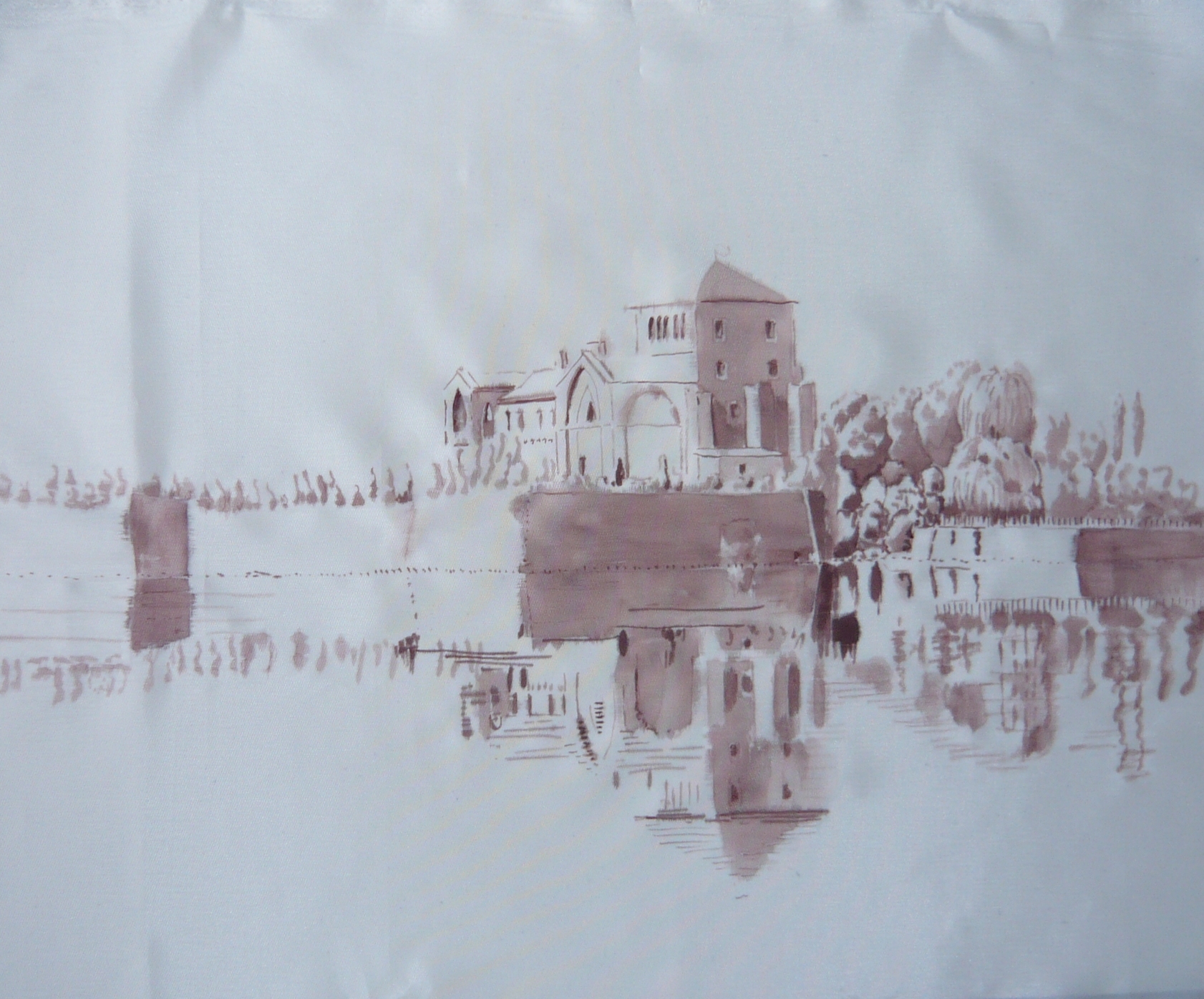 1. Tatai vár festése: az árnyékok megfestése