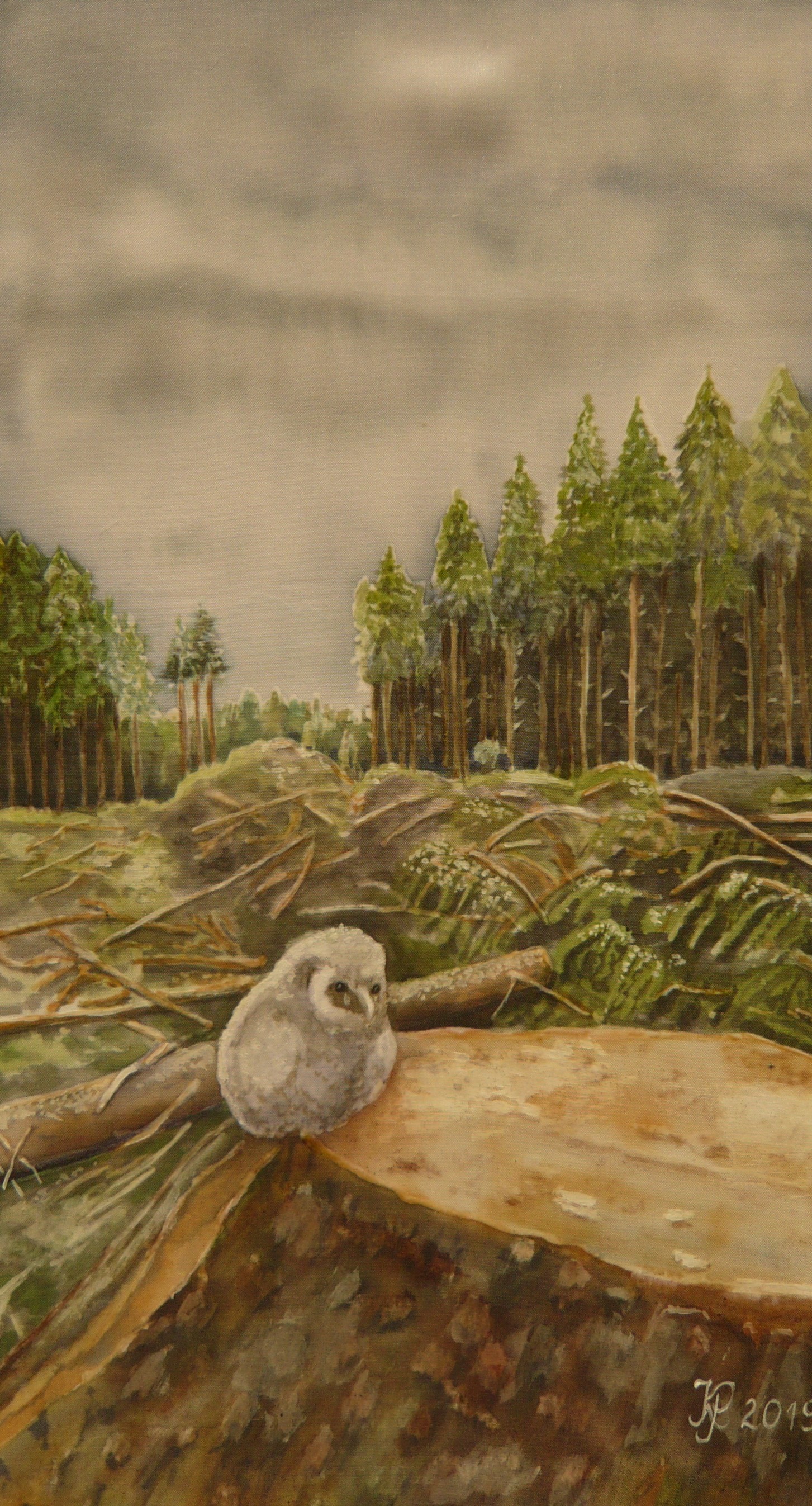 Mi lesz velem. selyem 40x21cm