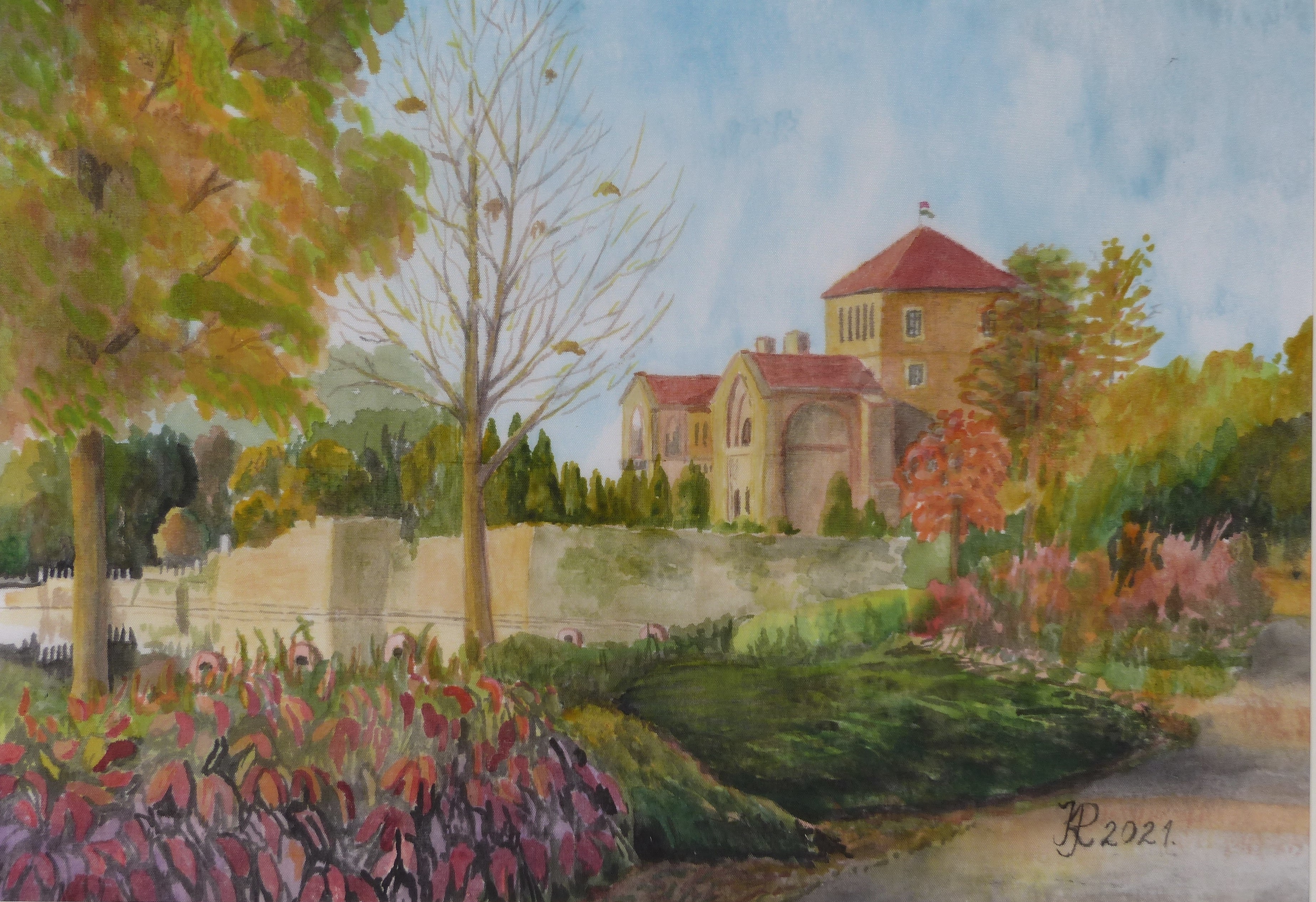 Őszi Vár Tata 30x40 cm