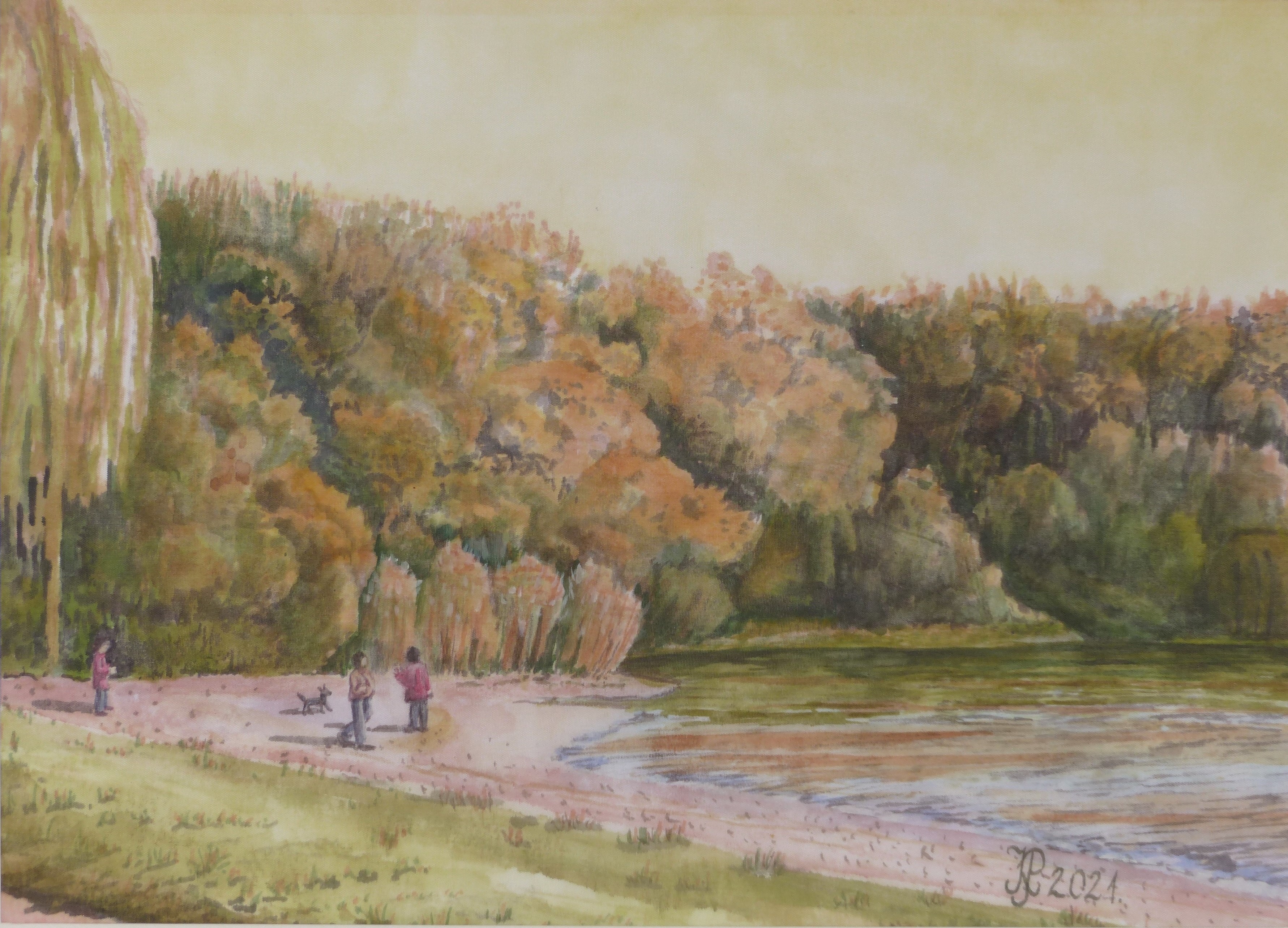 Vanilia égbolt (Tófarok, Tata) 30x40 cm